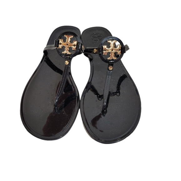 tory burch jelly sandals black